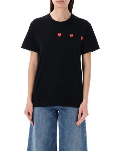 COMME DES GARÇONS PLAY Hearts T-Shirt - Black