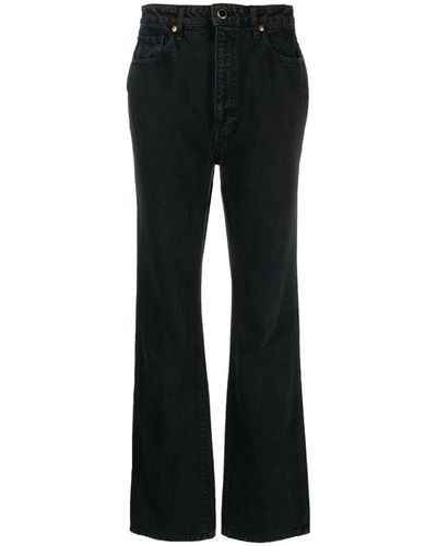 Khaite Danielle High-waist Bootcut Jeans - Black