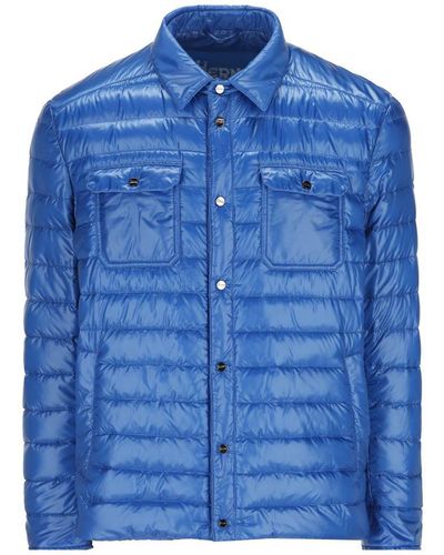 Herno Long-sleeved Quilted Down Jacket - Blue