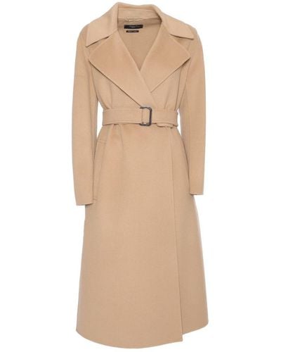 Weekend by Maxmara Double-Breasted Coat - Natural