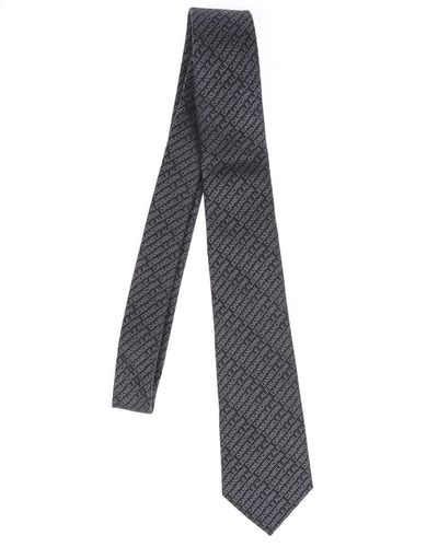 Daniele Alessandrini Tie Stripes - Gray