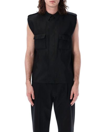 Saint Laurent Sleeveless Top - Black