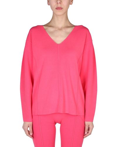 Helmut Lang V-neck Sweater - Pink