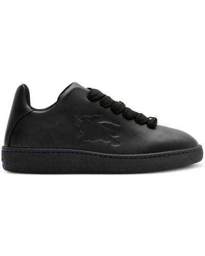 Burberry Leather Box Trainers - Black