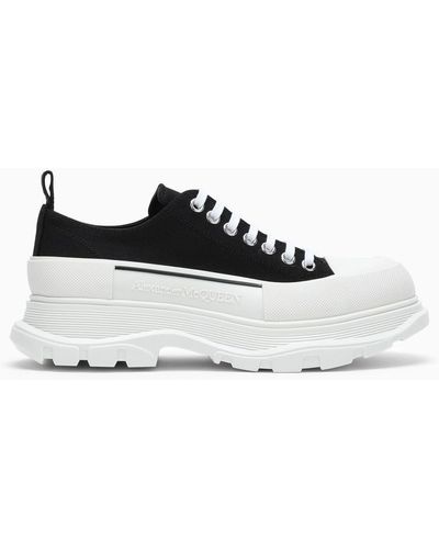 Alexander McQueen Black/white Tread Slick Shoes