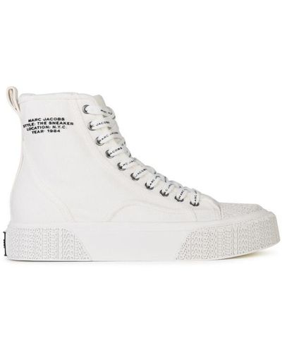 Marc Jacobs 'the High Top' White Tela Sneakers