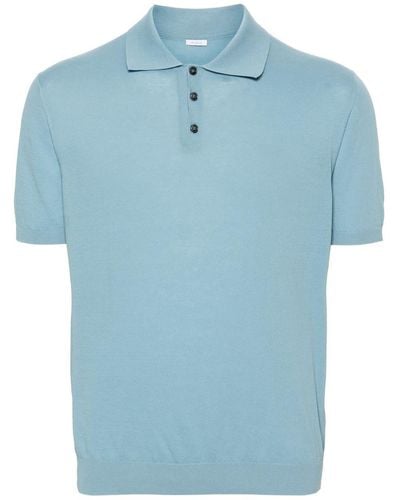 Malo Cotton Polo Shirt - Blue