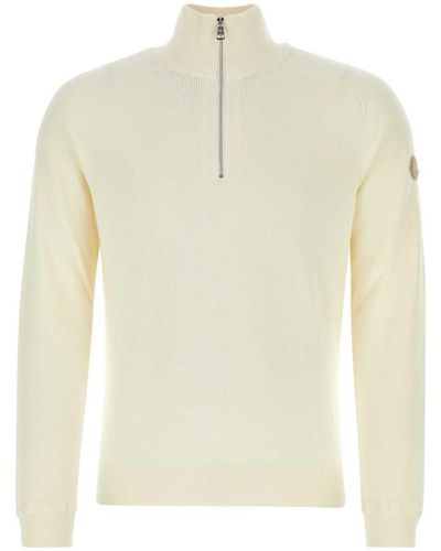 Moncler Ivorycottonblendsweater - White