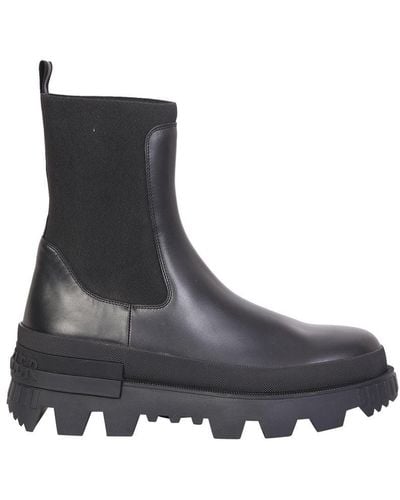 Moncler Neue Leather Chelsea Boot - Black