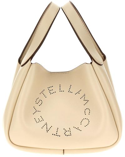 Stella McCartney Logo Hand Bags - Natural