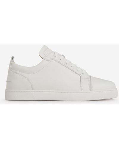Christian Louboutin Louis Junior Leather Trainers - White