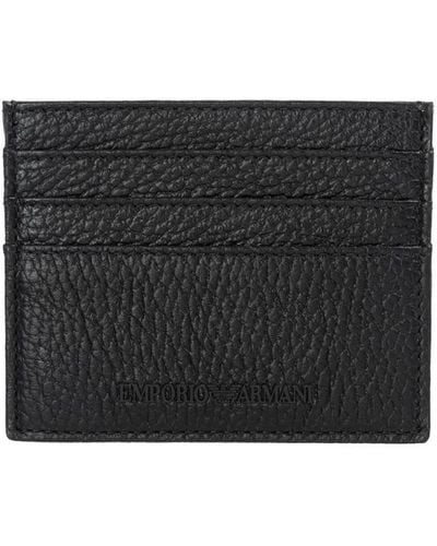 Emporio Armani Wallets - Black