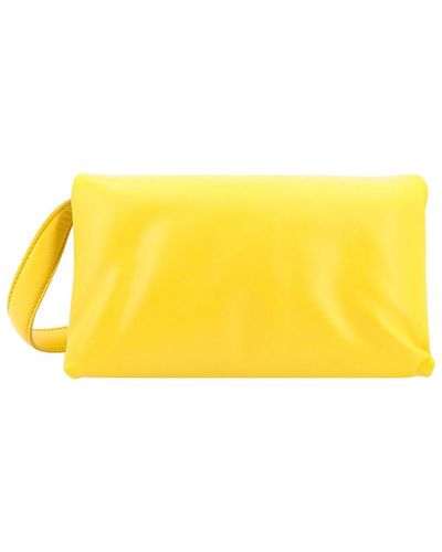 Marni Leather Shoulder Bags - Yellow