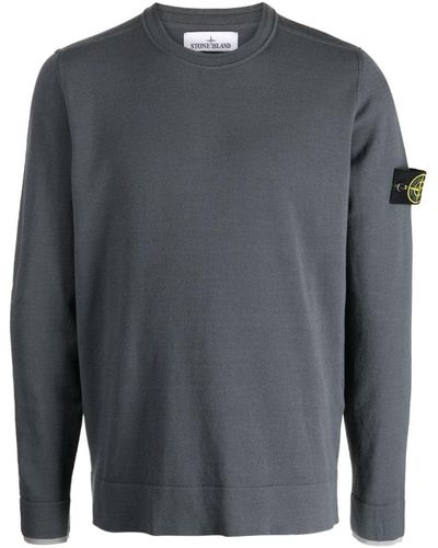 Stone Island Compass-motif Sweatshirt - Grey