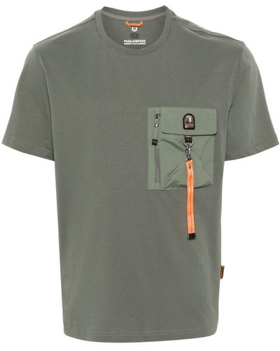 Parajumpers Pocket Detail Cottn T-shirt - Green