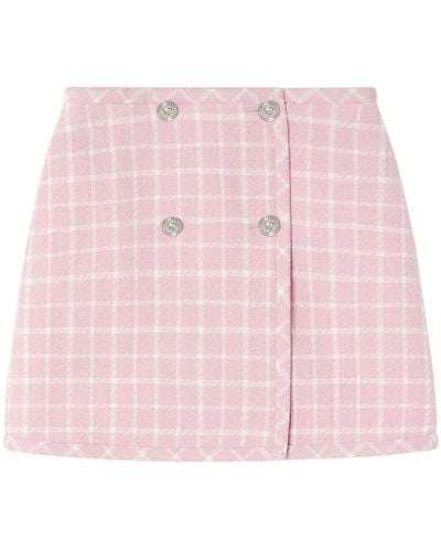 Versace Check Skirt - Pink