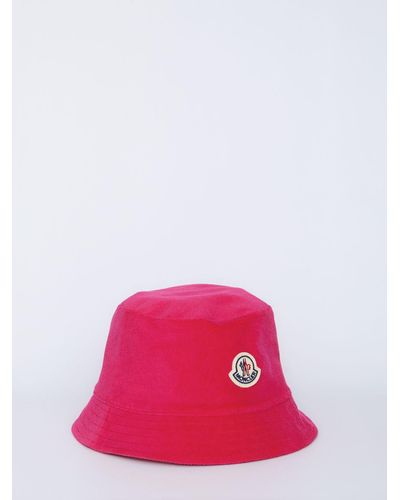 Moncler Terry Bucket Hat - Pink