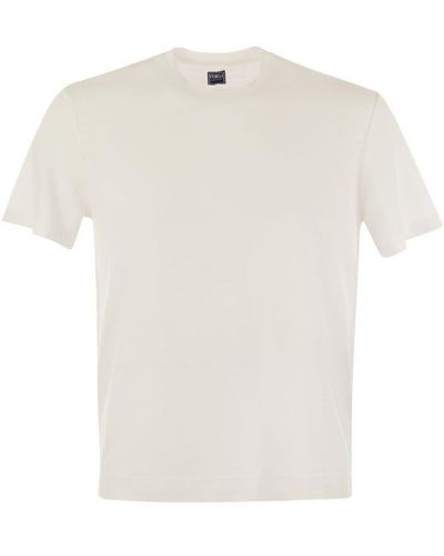 Fedeli Linen Flex T-Shirt - White
