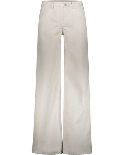 Courreges Gy Low Waist Pant In Twill Clothing - White