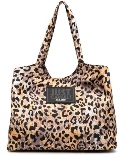 Just Cavalli Leopard-print Tote Bag - Black