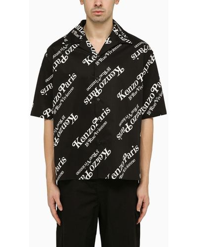 KENZO By Verdy Black Shirt With Allover Logo