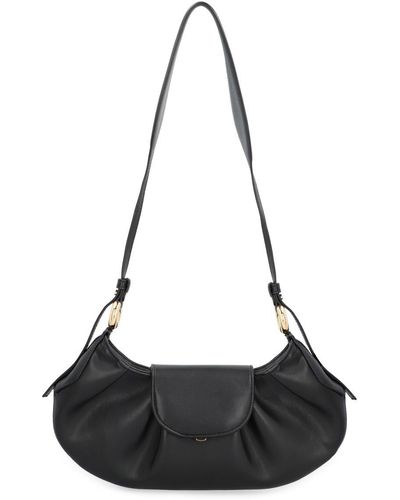 THEMOIRÈ Mimesi Vegan Leather Shoulder Bag - Black