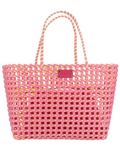 MSGM Basket Medium Bag - Pink