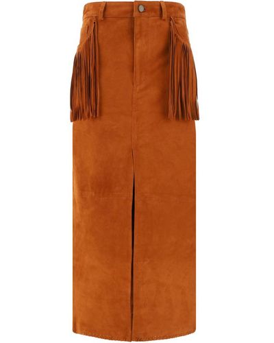 Wild Cashmere Skirts - Orange