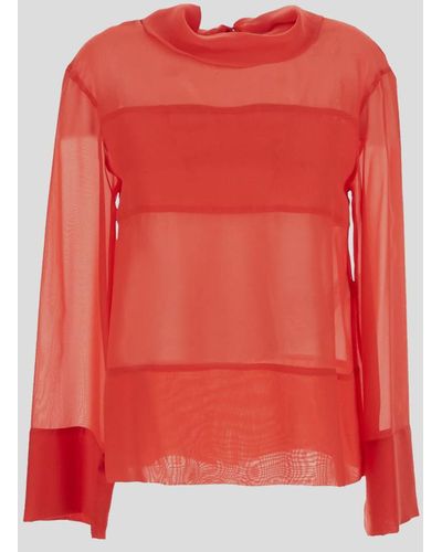 Erika Cavallini Semi Couture Semi-couture Shirts - Red