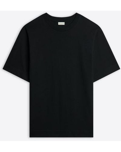 Dries Van Noten 01920-heli 8603 M.k.t-shirt Clothing - Black