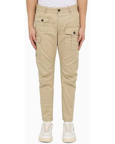 DSquared² Sexy Cargo Pants Beige - Natural