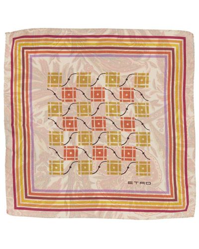 Etro Scarf With Print - Pink
