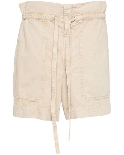 Isabel Marant Cotton Shorts - Natural