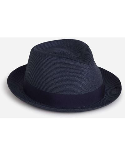 Borsalino Jules Hemp Hat - Blue