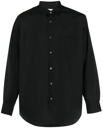 Comme des Garçons Classic Fit Light-wool Shirt - Black