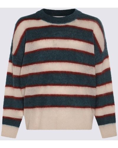 Isabel Marant Green And White Knitwear - Blue