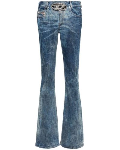 DIESEL Bootcut Flared Denim Jeans - Blue