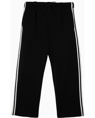 Y-3 Adidas Y-3 And Track Trousers With Logo - Black