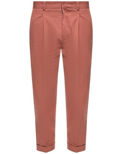 Acne Studios Pierre Struc Co Trousers Clothing - Red