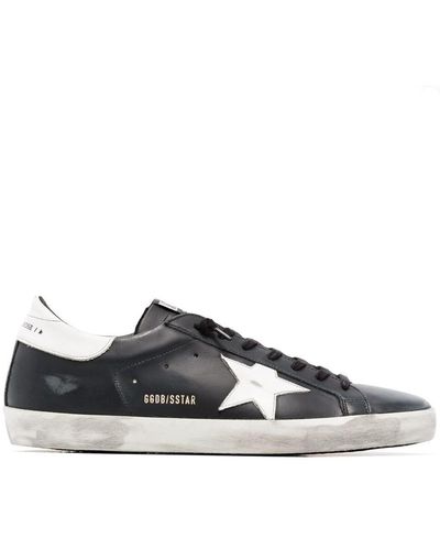 Golden Goose Super-star Leather Sneakers - Gray