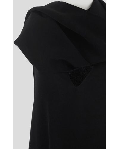 Ferragamo Sash Long Dress - Black