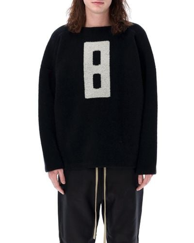 Fear Of God Boucle Straight Neck Sweater - Black