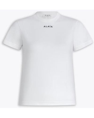 Alaïa Alaïa Tight-fitting T-shirt Clothing - White
