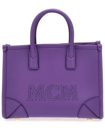 MCM Munchen Tote Bag - Purple