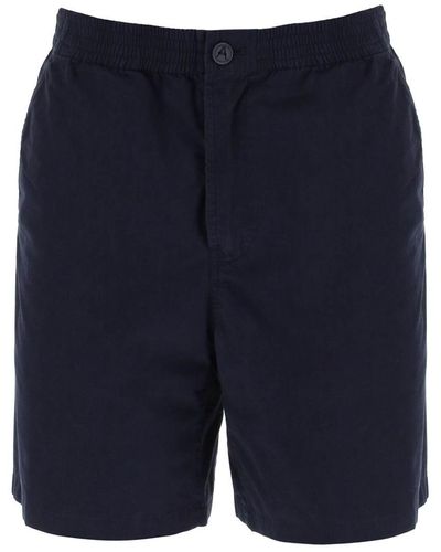 A.P.C. Nirris Shorts In Organic Cotton - Blue
