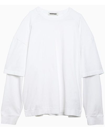 DARKPARK T-shirt With Double Sleeves - White