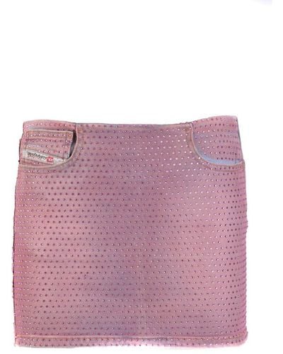 DIESEL De-pra-mini Skirt - Pink