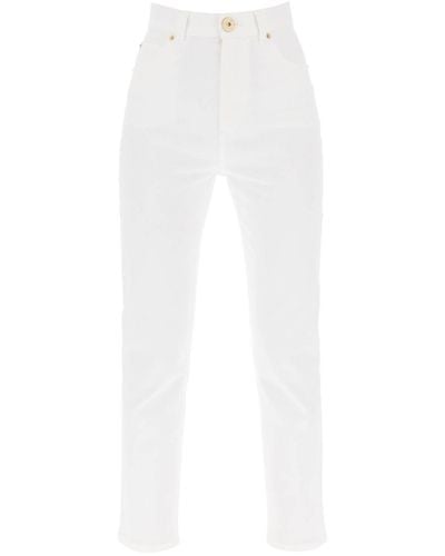 Balmain High-waisted Slim Jeans - White