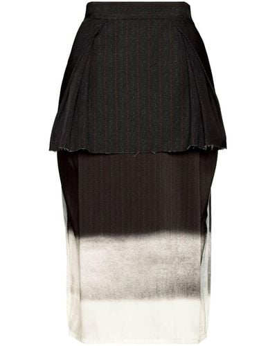 Maison Margiela Trompe L`oeil Skirt Clothing - Black