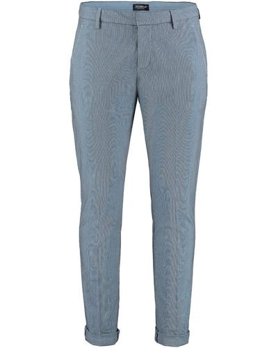 Dondup Gaubert Stretch Cotton Chino Trousers - Blue